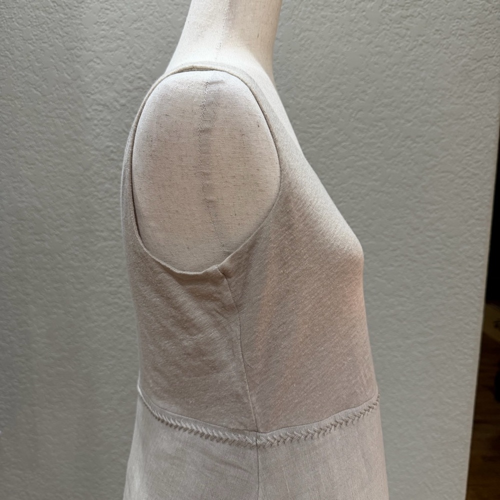 J. Jill Beige Sleeveless Midi Dress - Picture 8 of 16